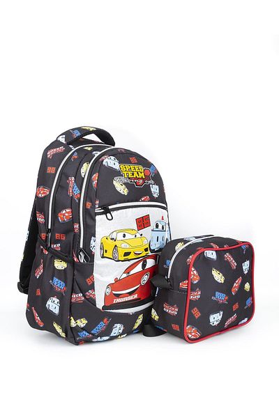 Necati Çanta Primary School Bag with Lunch Box Light Red