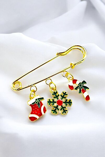 PETEK AKSESUAR Yılbaşı Temalı İğnelik Broş