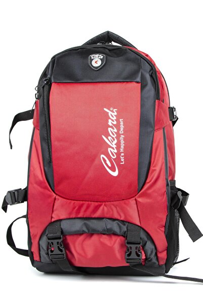 Necati Çanta Великий рюкзак для ноутбука 17-18 дюймів з відділенням для ноутбука, 45 л, червоний