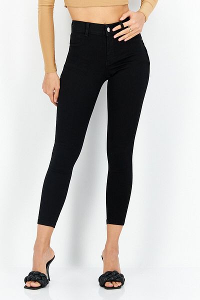 DOROTHY PERKINS Women Petite Skinny Fit Dark Stretchable Denim, Black