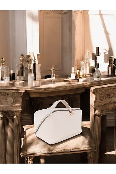 FDF STORE Τσάντα μακιγιάζ με λαβές πολλαπλών χρήσεων Φαρδιά θήκη Τύπος ταξιδιού Καλλυντικό Organizer