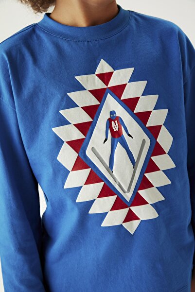 Nebbati Bg Store Boy's Saks T-shirt 23fw0nb3522