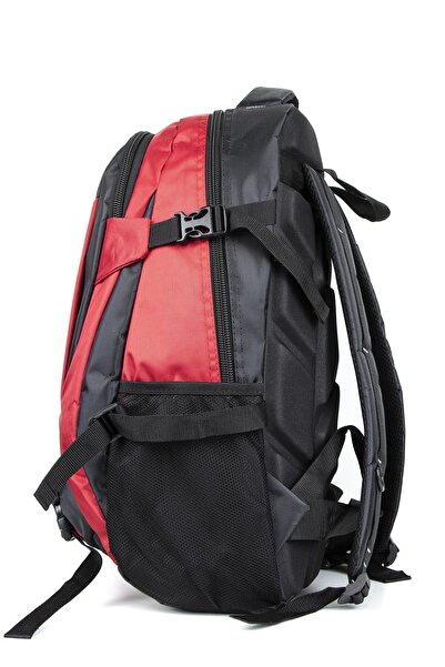 Necati Çanta Великий рюкзак для ноутбука 17-18 дюймів з відділенням для ноутбука, 45 л, червоний