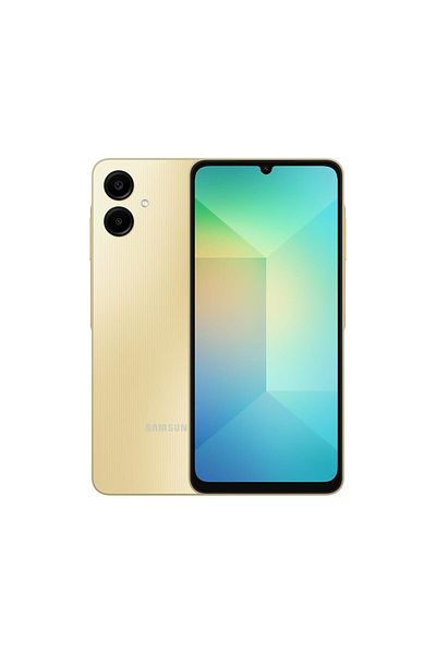 Samsung هاتف Galaxy A06 LTE 4GB RAM 64GB Dual SIM Android الذكي - ذهبي