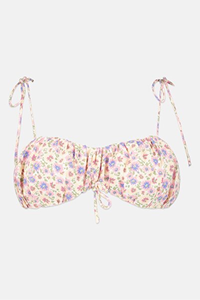 Sisters of the Tribe بيكيني علوي مطبوع عليه زهور غير مبطن للنساء، متعدد الألوان