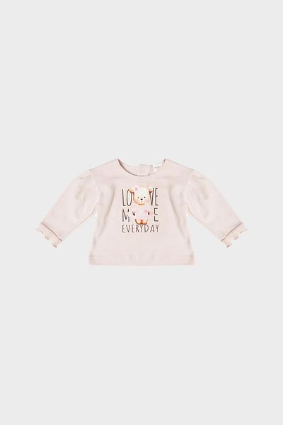 Layette Bg Store Baby Girl Pink Sweatshirt 22Fw0Lt7410