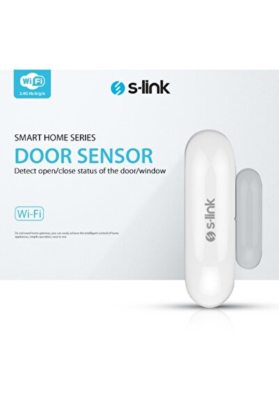 S-LINK Akıllı Kapı Ve Pencere Sensörü Wi-fi Kontrollü Ve Anlık Bildirimli Tuy...