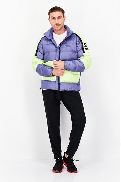adidas Men Sportswear Fit Long Sleeve Outdoor Jacket, Light Purple