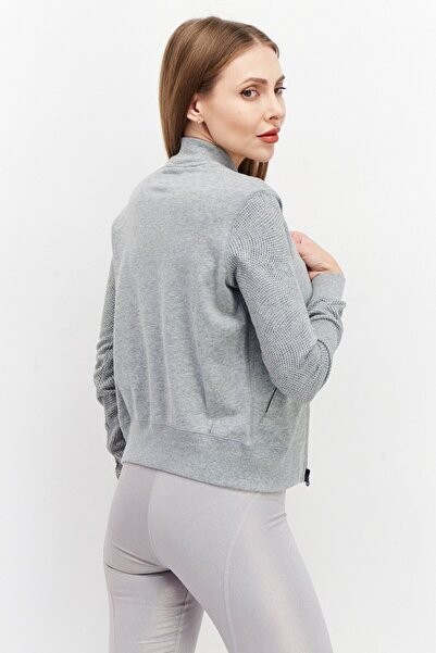 Converse Women Sportswear Fit Full Zip Training Sweatshirt, Grey