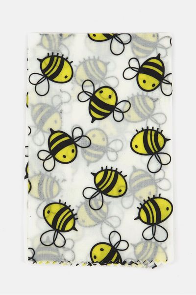 JADE 3 Pieces Beeswax Wrap Set, White Combo