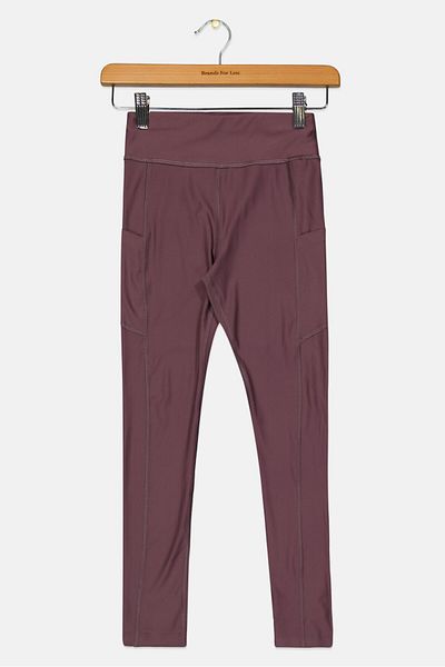 RUNWAY Kids Girl Plain Pull On Leggings, Light Mauve