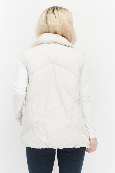 Bcbgeneration Women Plain Puffer Vest, Cream