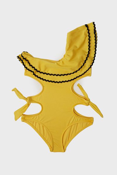 Tyess Bg Store Gelber Badeanzug für Mädchen 23ss0tj4019