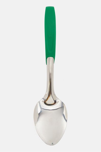 masterclass Coded Catering-quality Stainless Steel Serving Spoon, Green