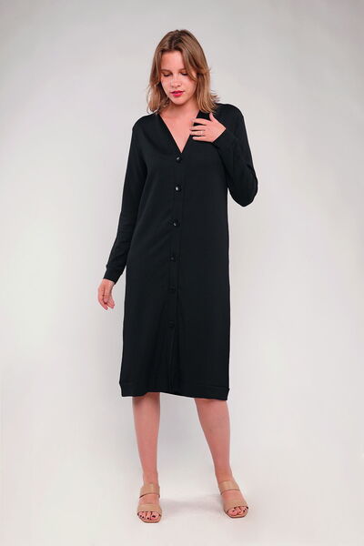 GABRİA سترة طويلة سيول بأزرار أمامية من Gabria