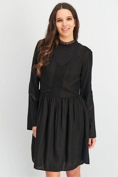 İkks فستان قصير أسود - كم طويل