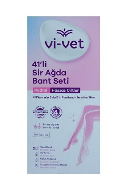 Vi-vet Sir Ağda Bant Seti Pudralı Hassas Ciltler 41'li