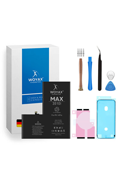 woyax İphone 14 Pro Uyumlu Premium Batarya 3510 Mah Yüksek Kapasite