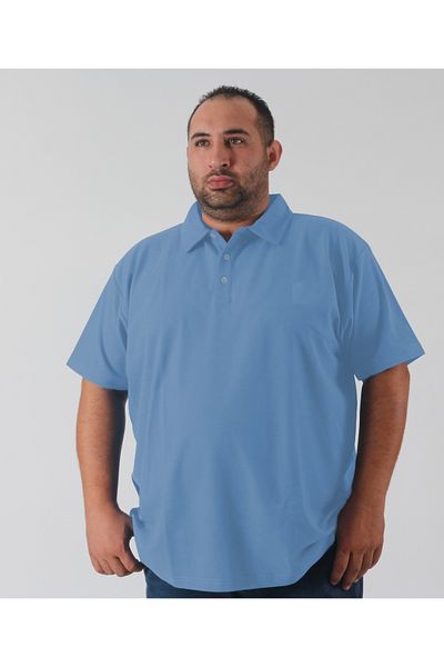 rood Tricou unisex cu gât polo de mărime mare