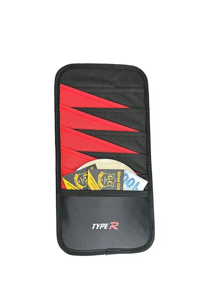 gcstore 1. Quality Black/Red Cd Organizer - Auto Sunshade Compatible