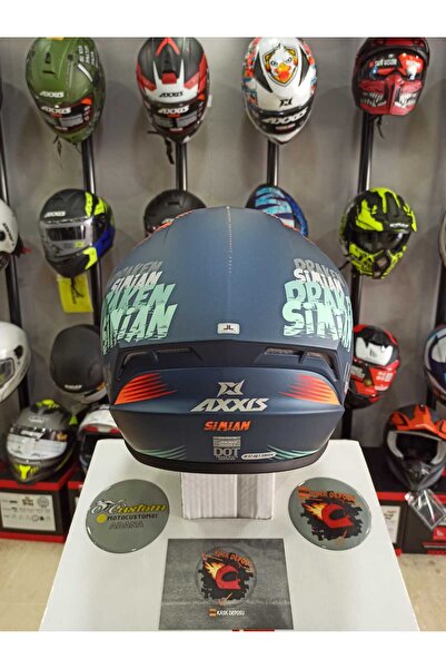 AXXIS Draken S Simian B6 Mat Full Face Kapalı Kask