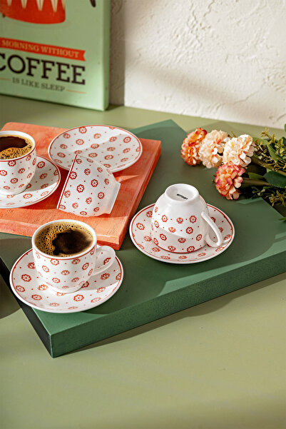 Emsan Nuıt New Bone Coffee Cup Set for 6 People 90 ml