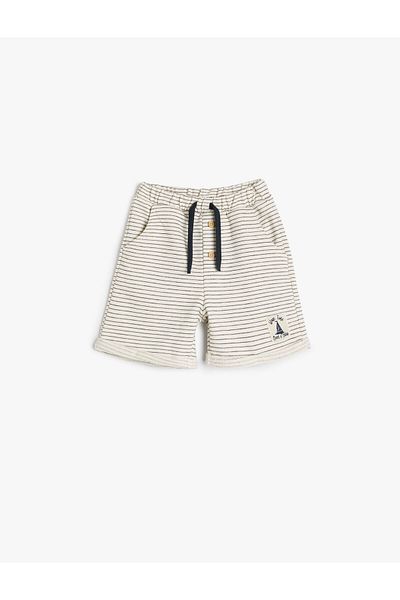 Koton Shorts with Pocket Tie Waist Label Detailed