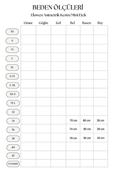 Pilea Elowen Asymmetric Cut Mini Skirt