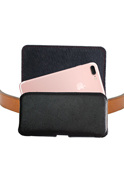 VİZYON Kemer Kılıfı Iphone 7 Plus - 8 Plus Için Kemere Takılan Telefon Kılıfı Bel Kemer Kılıfları Kapaklı