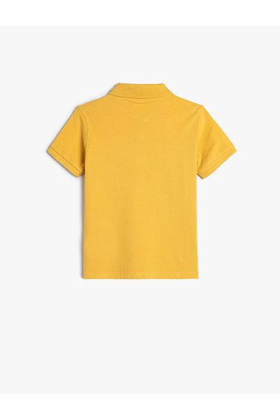 Koton Cotton Short Sleeve Basic Polo Collar T-Shirt
