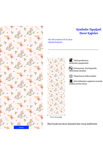 Carmen Kendinden Yapışkanlı Duvar Kağıdı