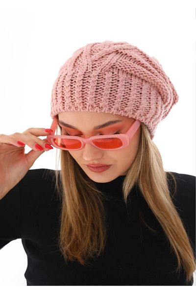 Wearflawless Women's Thick Knitted Pompom Beret