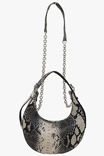 SOSELA Carole 67-7143 Black Snake Patterned Crossbody Women's Bag