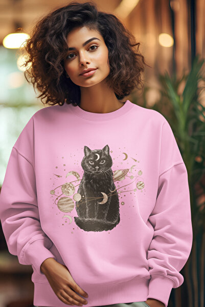 SUNFREE mačka PLANET ŠTAMPANA OVEZIZNJA S Čupkani materijal DUKSEK