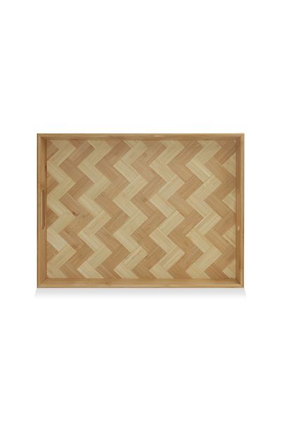 The Mia 40x30 Cm Wicker Tray - Tps0073