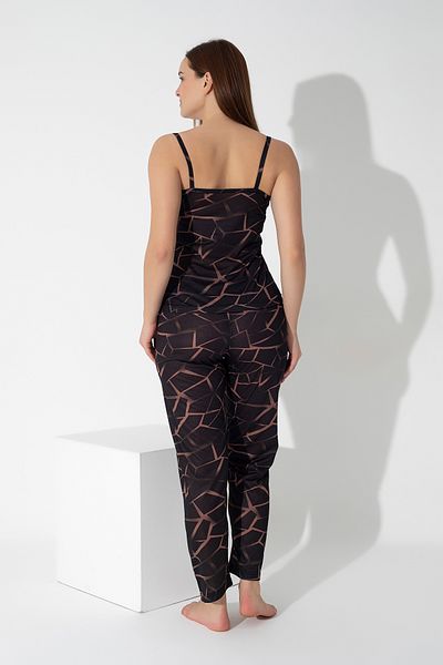 ModaLeaf Set de pijamale cu curea de frânghie cu model din dantelă 203