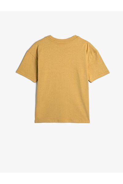 Koton Základní bavlněné tričko s krátkým rukávem Crew Neck