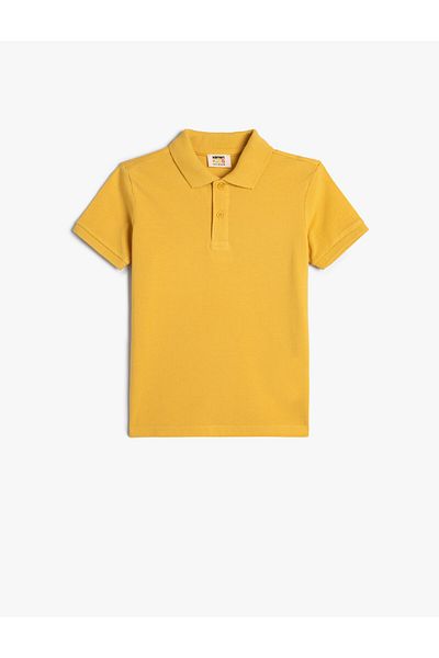 Koton Cotton Short Sleeve Basic Polo Collar T-Shirt