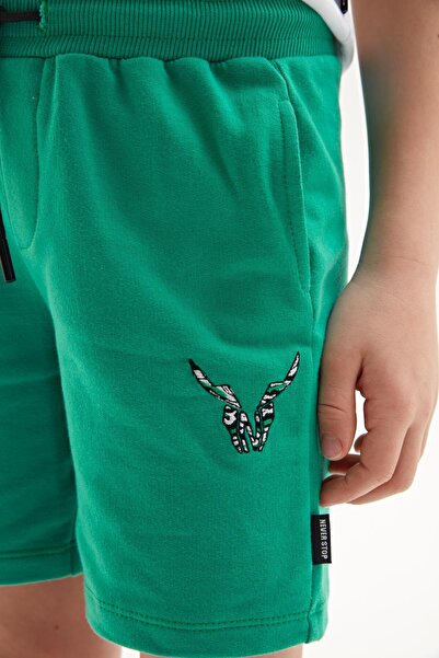 Nebbati Bg Store Boys Green Shorts 23Ss0Nb3131
