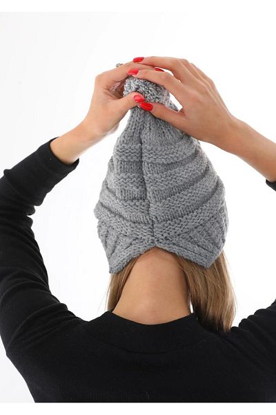 Wearflawless Women's Thick Knitted Pompom Beret