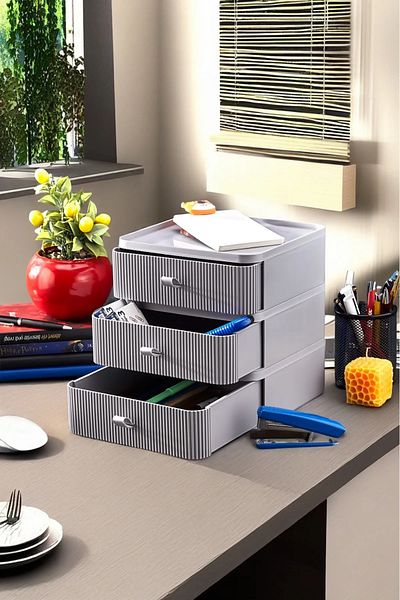 Lida 3-Tier Drawers Organizer - Multi-Purpose Practical Organizer - Suitable for Makeup and Jewelry