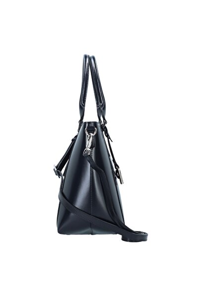 Picard Black Tie Handbag Leather 29 cm