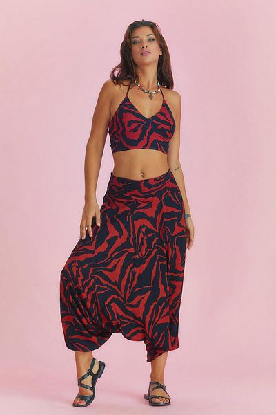 Los banditos Drape Detail Elastic Waist Shalwar Trousers