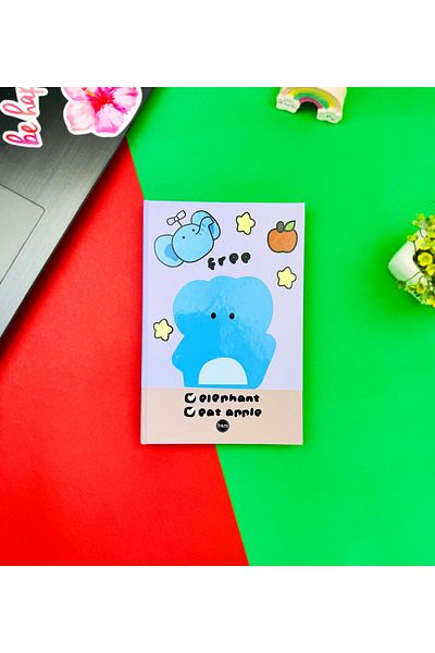Gift Moda Caiet cu design elefant elastic