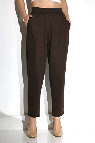 DİVİSTA Women's Knitted Back Waist Elastic Trousers