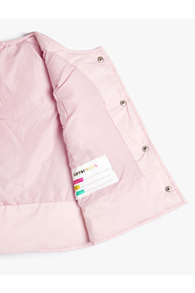 Koton Quilted Vest - Round Neck and Pocket Snaps