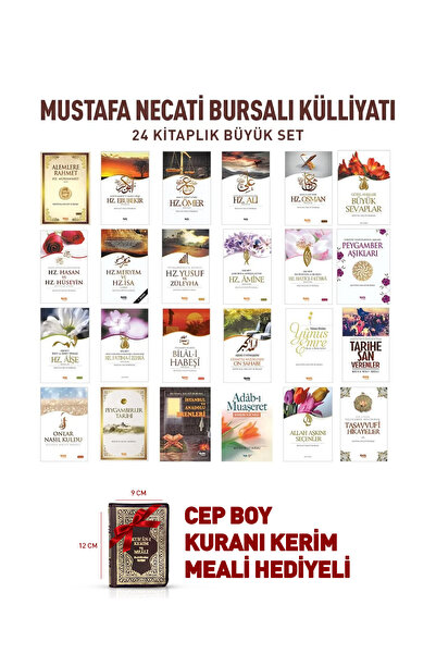 Çelik Yayınevi Mustafa Necati Bursalı - 24 Kitaplık Seti - Cep Boy Kuranı Ker...