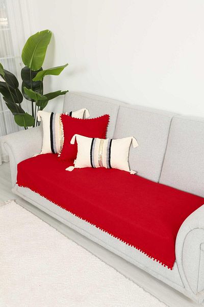 Aisha's Design 90X210 cm Pompom Seat Cover - Ko-33
