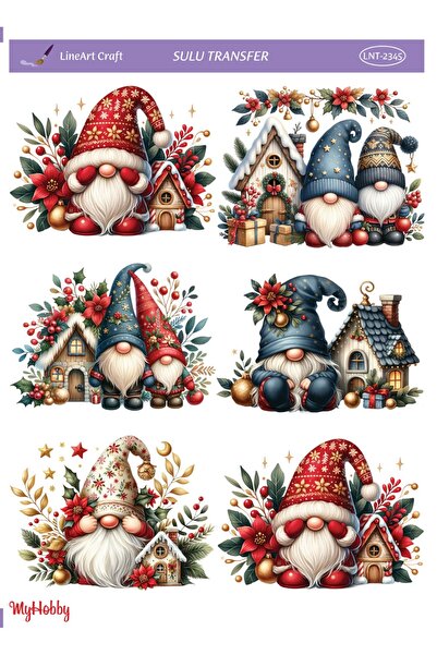 LİNEART Lineart Sulu Transfer No:LNT2345  25x35cm