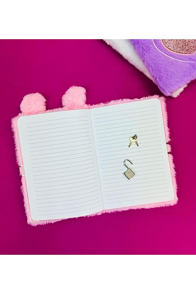 Gift Moda Plush Rabbit Heart Notebook